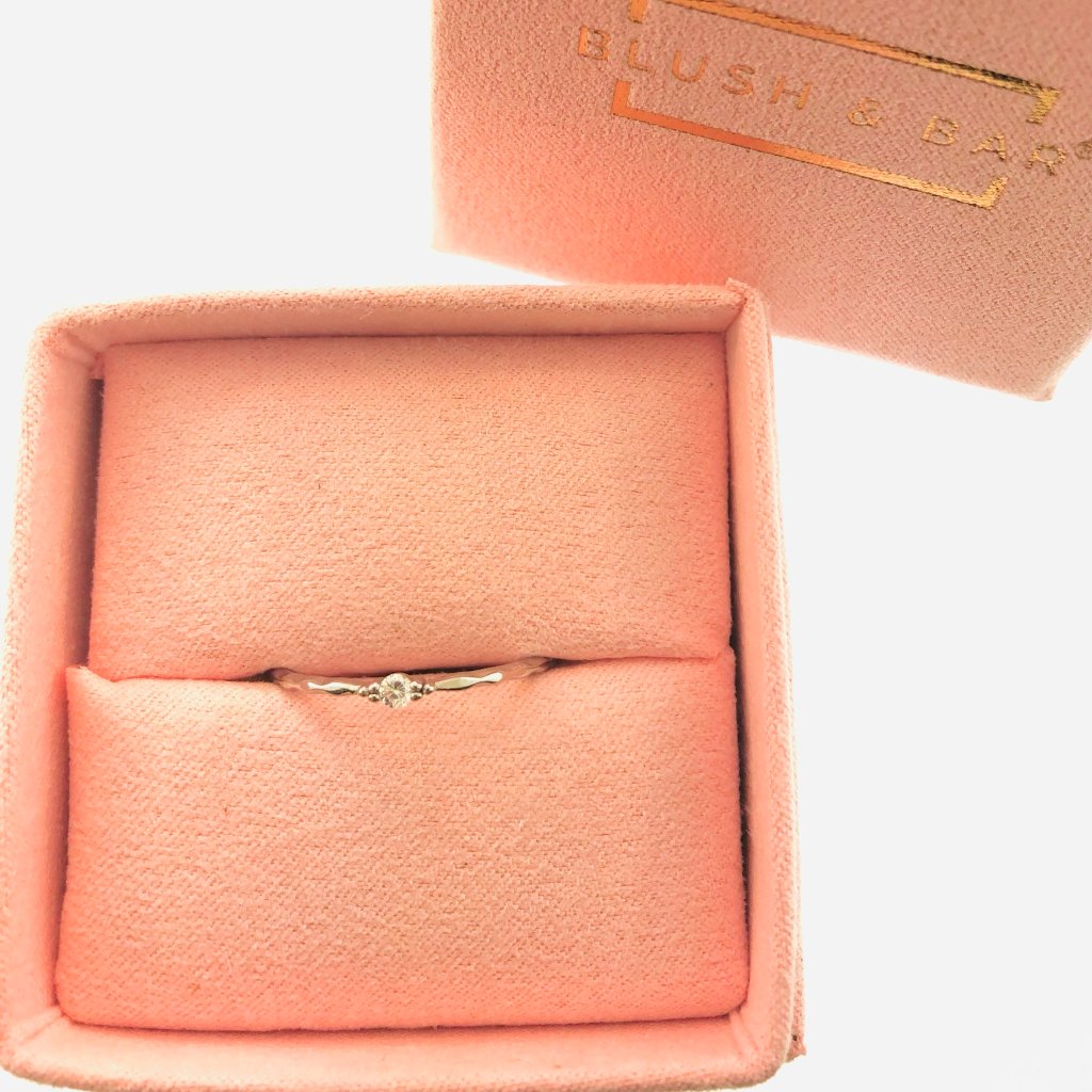 Women's Blush & Bar Sterling Silver Charisse Vintage Ring